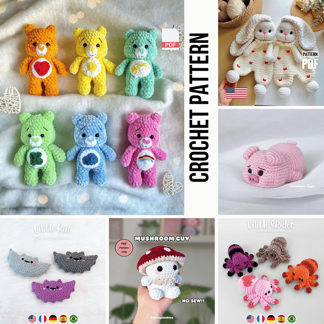 Whimsical Friends Crochet Pattern Bundle