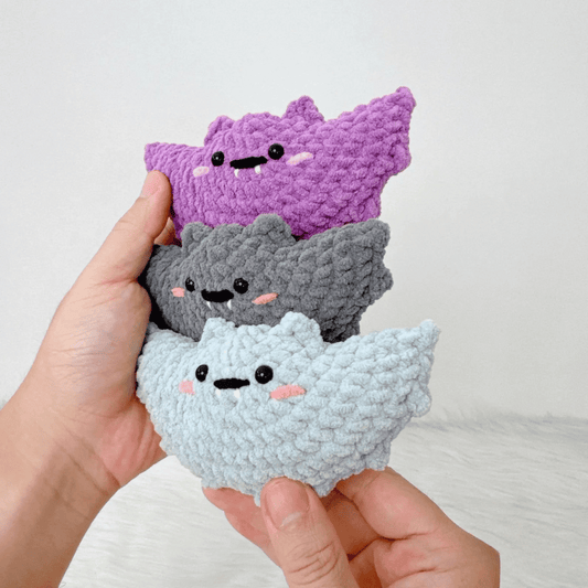 No-sew Little Bat Plushies Crochet Pattern Bundle