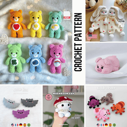 Whimsical Friends Crochet Pattern Bundle